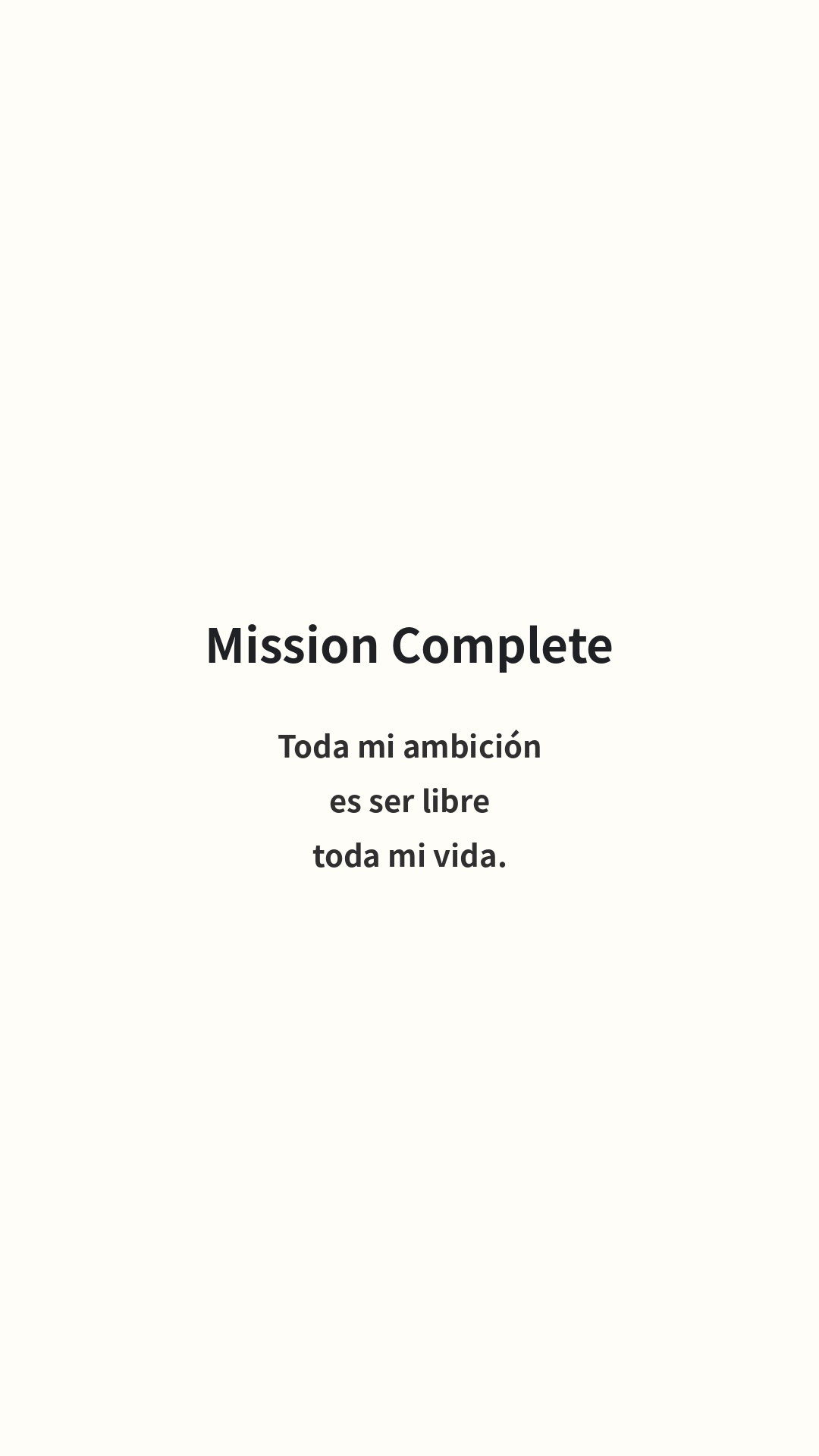 Mission Complete